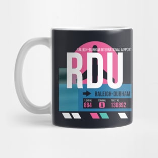 Raleigh-Durham (RDU) Airport // Sunset Baggage Tag Mug